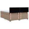 Box Spring Bed Mattress Cappuccino Brown 180 x 200 cm Artificial Leather