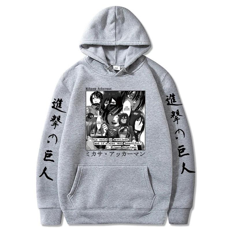 Survey Corps Autumn Winter Printed Men's Hoodie Hoody Y2K Clothes Vintage Fashion Unisex Long Sleeve Pullovers