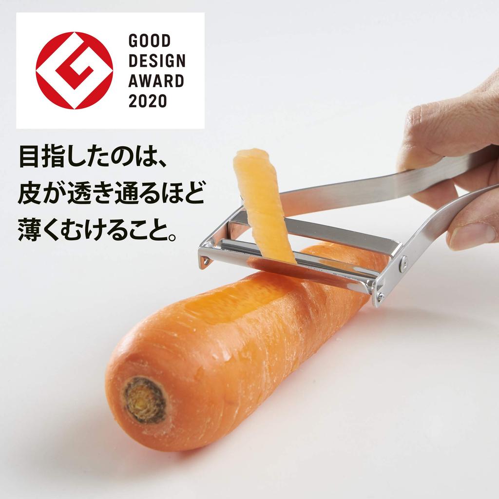 Овощечистка Iidaya Ever Peeler для People in Blade 2020, победитель премии Good Design Award, профессиональная спецификация, маленькая, легкая, для правшей (Сделано в Японии/Заменяемо