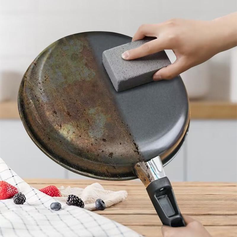 1-4pcs BBQ Grill Cleaning Brush Brick Block Barbecue Cleaning Stone Pumice Brick For Barbecue Rack Outdoor Kitchen BBQ Tools