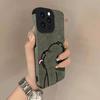 Милый Чехол для Телефона из Кожи Ягненка с Изображением Собаки для iPhone 17 Pro Max Air 16 16e 15 14 13 12 11 Pro Max Plus X XS MAX XR Задняя Крышка