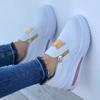 Autumn Large Size Sports Zipper Women's Single Shoes Flat Sole Solid Color Women's Casual Sports Shoes