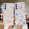 Нишевый свежий цветочный чехол для мобильного телефона, подходит для Samsung S25 Galaxy A36S24 S23U, резиновый мягкий чехол A56A26