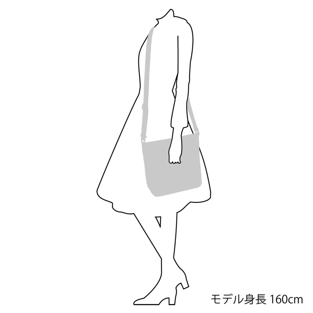 Chambray Fabric Crossbody Shoulder Bag Dark Blue 10101 [Kitamura] R-0781 Women's [Navy]