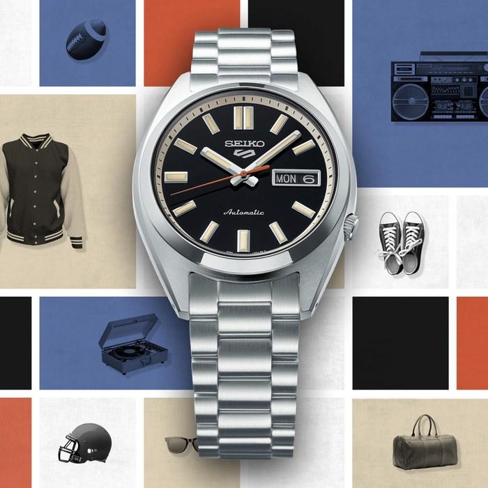 Мужские часы Seiko 5 Sports SBSA255 - Механические Автоматические (с ручным заводом) - Черный циферблат
