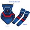 Children's Cartoon Print Face Towel: One Piece Luffy & Naruto Bike Sun Protection
