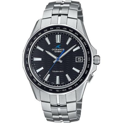 Мужские часы OCEANUS OCW-S400-1AJF [OCEANUS Manta OCW-S400] круглые, серебристые, титановые, аналоговые