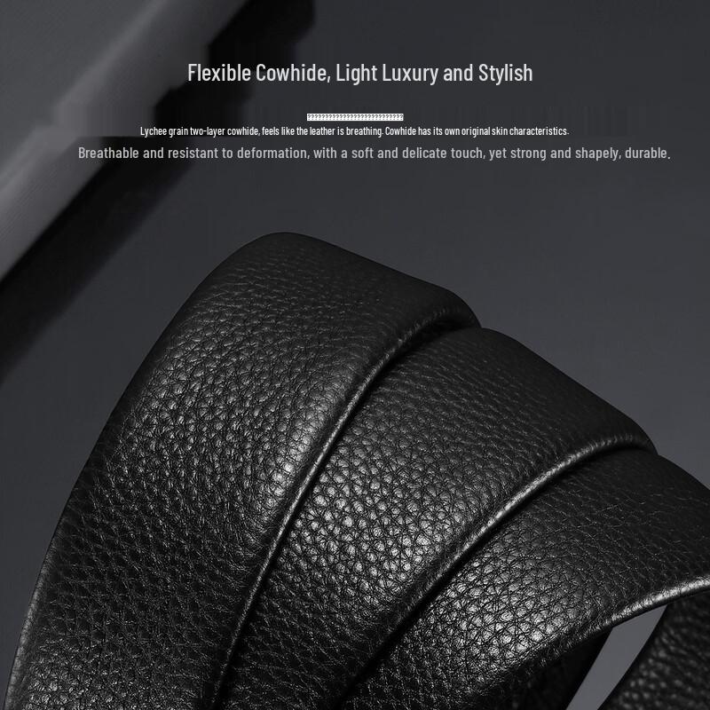 ZIPPO Мужской кожаный ремень с автоматической пряжкой