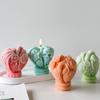 Ручная работа Ароматическая свеча Гипсовые украшения Формы DIY Сердце человека Материалы для изготовления свечей 3D Хэллоуин Череп Сердца Силиконовая форма