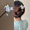 National Style Vintage Winding Flower Hairpin Classical Handmade Wooden Hair Stick Elegant Chinese Style Hanfu Headwear Women