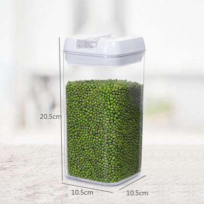 Food Grade PET Transparent Plastic Press Sealed Leak Proof Household Miscellaneous Grain Can Large Storage