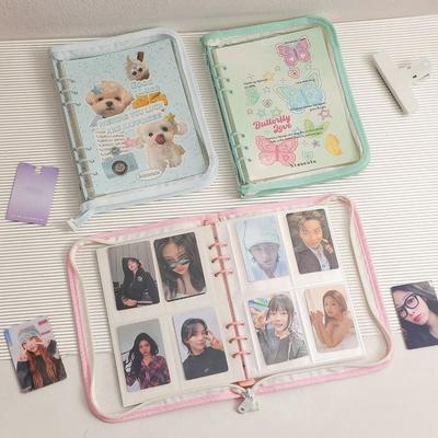 Idol Card Loose-leaf Photo Album Shell Transparent Photo Card Collect Book  Star Cards