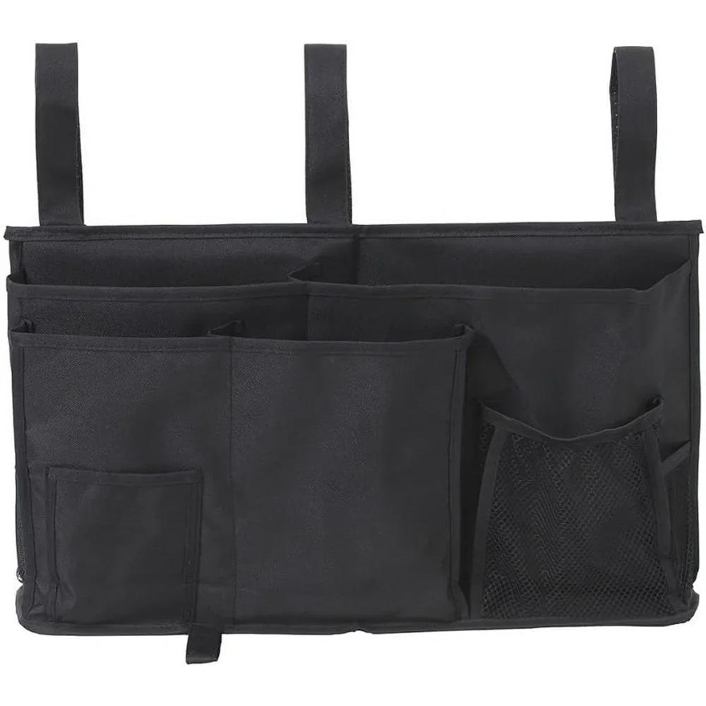 Подвесной органайзер для хранения вещей на прикроватной тумбочке, противоскользящая сумка для дивана, боковой карман для дивана, держатель для хранения вещей с карманами для книг и журналов