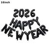 2026 Happy New Year Aluminum Foil Balloon Set New Year Party 2026 Happy New Year Party New Year Atmosphere Props