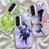 Case For Samsung Galaxy A56 A36 A16 A25 A35 A26 S25 S24 Plus Ultra FE Phone Cover Purple Blue Butterfly For Samsung A55 Soft Bag