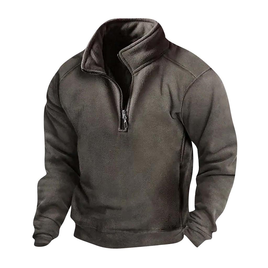 Весенняя и мужская толстовка с воротником-стойкой — это повседневные свитера для активного отдыха, топы