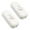 Pack of 2 Inlines Cord Switches 6A 250V Home Accessory for Table And Floor Lamp In Elegant Color Household Use