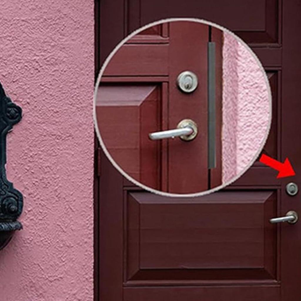 Door Guard Protector For Outswing Doors Plate Reinforcement Stainless Steel