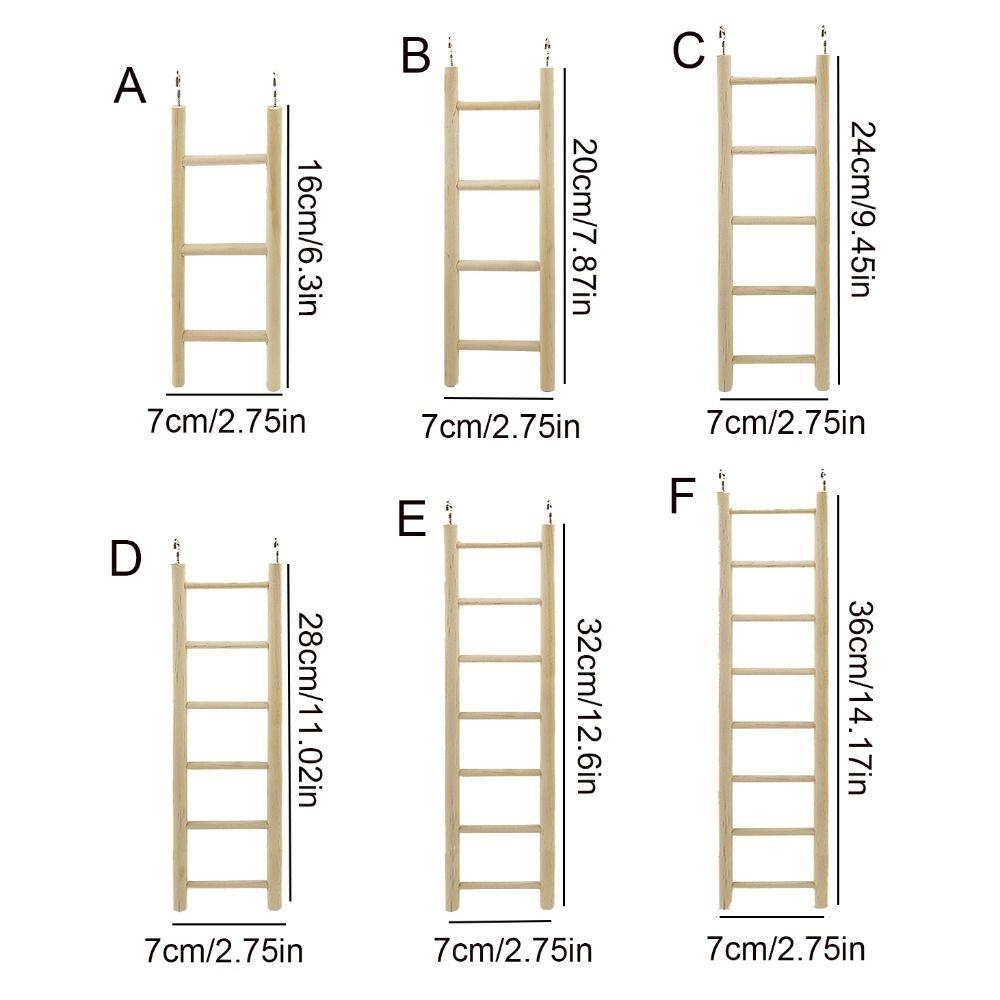 For Lizard Parakeet Wooden Hanging Parrot Climbing Frame Parrot Perch Hamsters Toys Birds Ladders