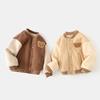 Toddler Infant Baby Boys Girls Clothes Cute Fleece Winter Warm Baby Jacket Casual Baseball Uniform Outerwear Kids Coat