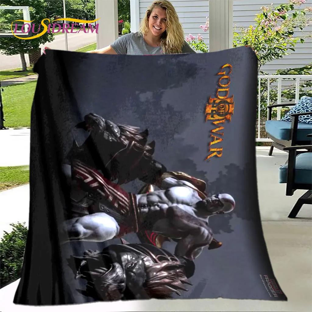 Мягкое плюшевое одеяло God of War для геймеров, фланелевое одеяло, одеяло для гостиной, спальни, кровати, дивана, чехол для пикника Bettdecke