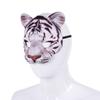 Halloween Tiger Half Face Mask Realistic Animal Facial Mask For Cosplay Masquerade Party Festival