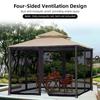 Mosquito Netting for Patio Canopy Umbrella Screen Netting for Porch Patio and Outdoor Living Spaces 4 Panel Patio