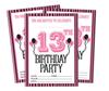 Darling Souvenir White Birthday Invitation Card Printable Fill or Write In Blank Invites Party Supplies Pack Of 28 5 X 7