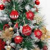 Бирки для подарочных коробок к празднику 12/24/36 шт. Набор деревянных рождественских шаров 2D Декор для подвешивания с снежинками Олени Рустикальный Веселый