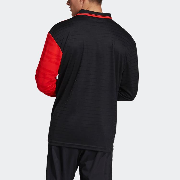 adidas Мужская футбольная майка Ярко-розовый Красный Неоновый/Черный DU2738