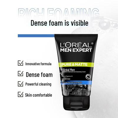 L'Oréal Men Expert Угольный Гель для Умывания с Эффектом Ледяного Охлаждения для Жирной Кожи
