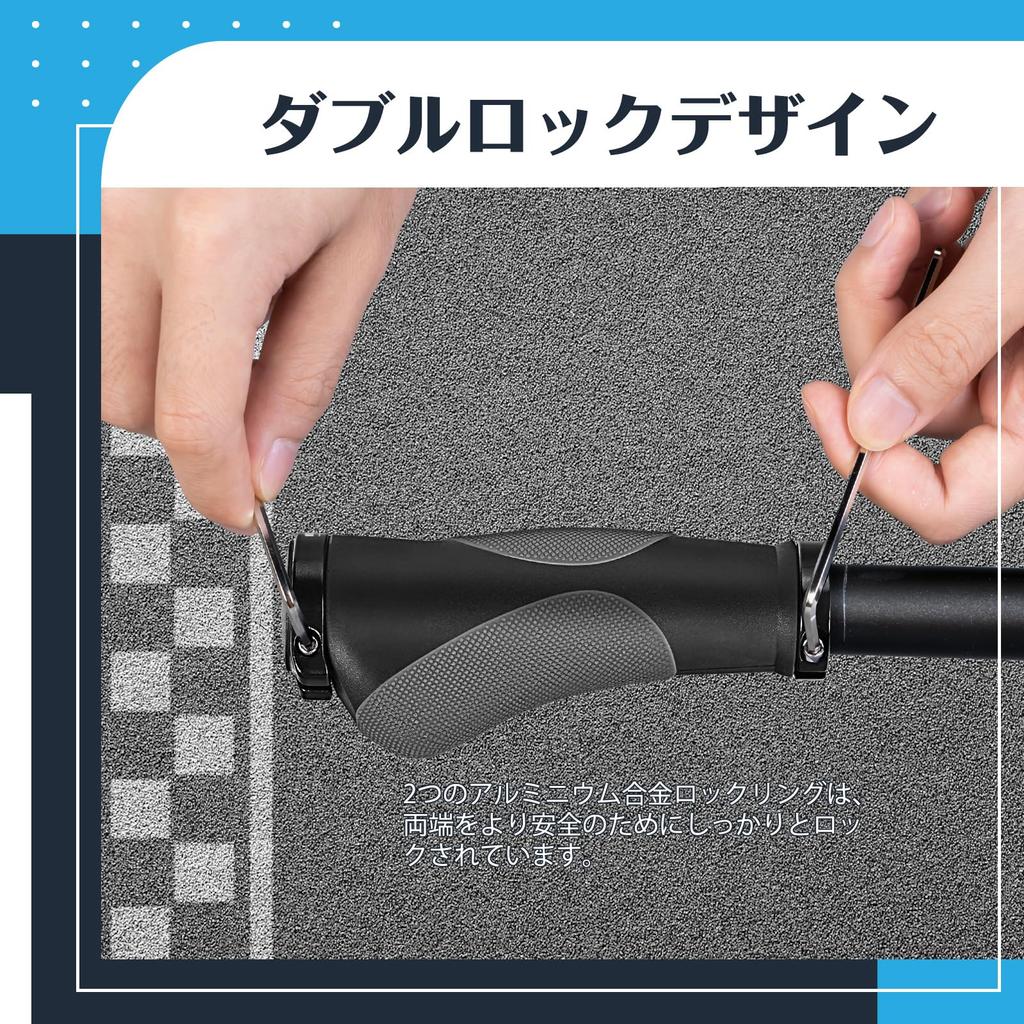 PRUNUS 292 Руль Амортизирующий и Водонепроницаемый MTB Алюминиевый Двойная Фиксация Подходит для Большинства, включая Рули для Шоссейных и Горных Велосипедов