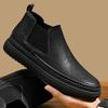 Модные Новые Повседневные Кожаные Мужские Ботинки Челси Модный Бренд Мужские Мотоциклетные Ботинки Удобная Мужская Обувь на Высокой Подошве Ручной Работы Элегантные Боты