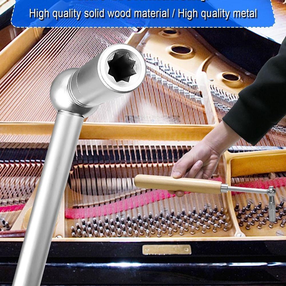 6/9Pcs Portable Piano Wrench Tuner Professional Piano Tuning Lever Tools Music Elements