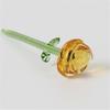Colored Glaze Glass Flower Decor Handcrafted Floral Sculpture  Home Room Decoration
