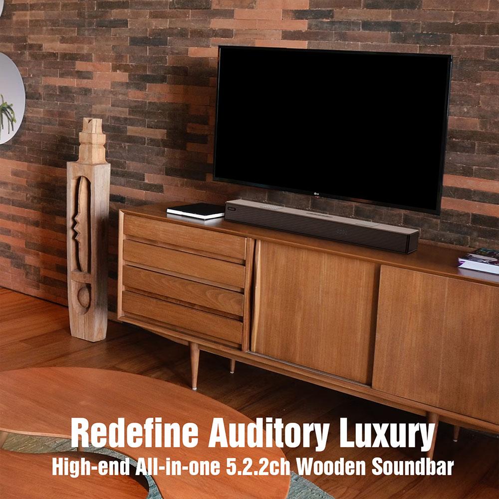 Hiwill A502 5.2.2 Channel Soundbar, Dual Built-in Subwoofers, Dolby Atmos, 450W Peak Power