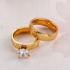 Gold Wedding Ring 316L Steel S.19