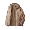 Berber Fleece Outerwear Men's Winter Fleece-lined Thickened Hooded cardigan Double-sided Polar Fleece Hoodie Foreign Trade Men's Clothing Jacket