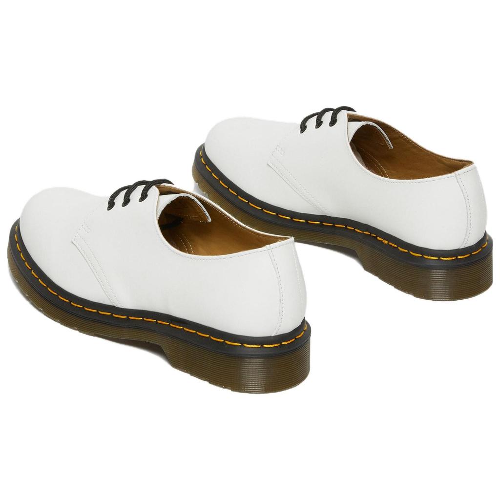 Доктор. Martens 1461 Кожаные Минималистичные Повседневные Ботинки Ботинки Унисекс Белые 26226100