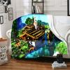 1pc Blanket Minecraft5 Print Design, Lightweight Blanket for Sofa, Bed- Soft &Warm, Gift for All Seasons like Christmas, Halloween