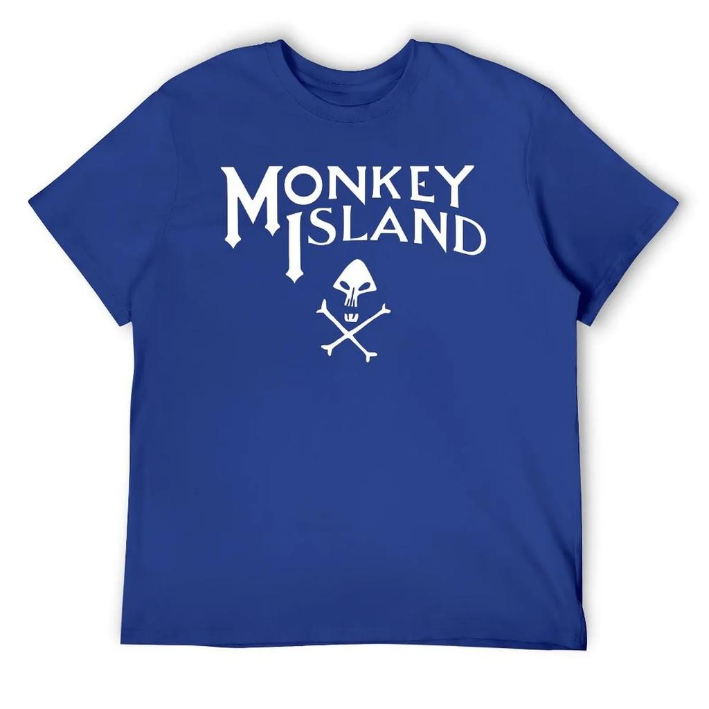 Классическая футболка с круглым вырезом Monkey Island, футболки с движением, уникальная забавная шутка, фитнес, американский размер