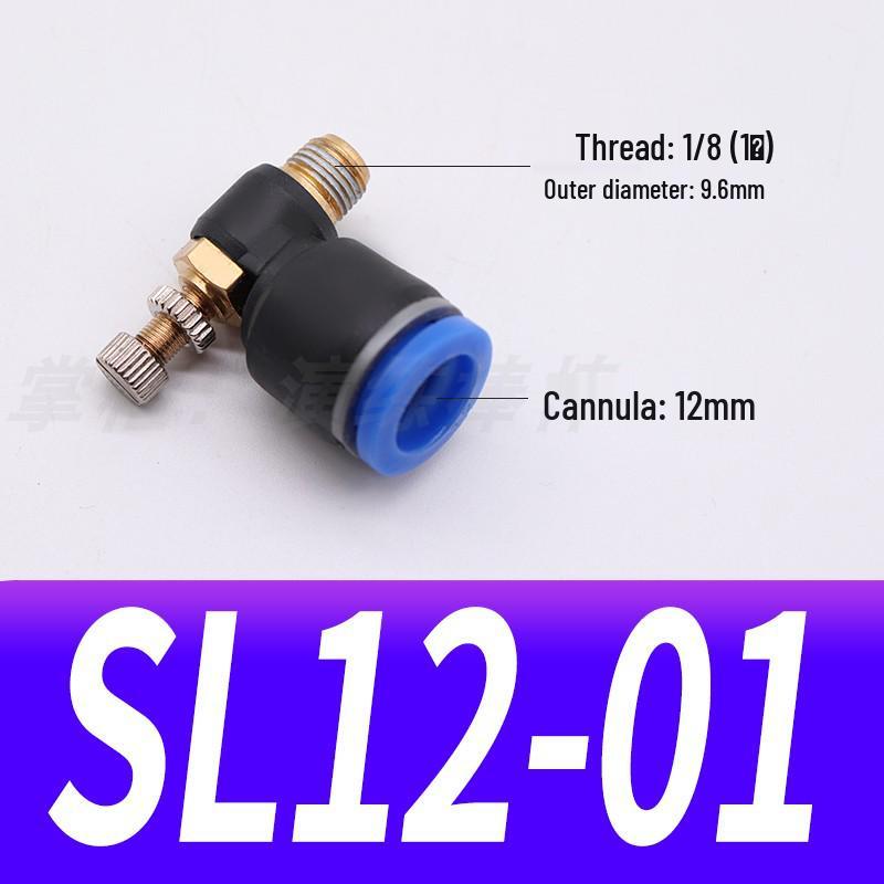 Pneumatic Connector SL8-02, Throttle Valve SL6-01, Speed Control Valve SL4-M5, Air Hose SL10-03, SL12-04