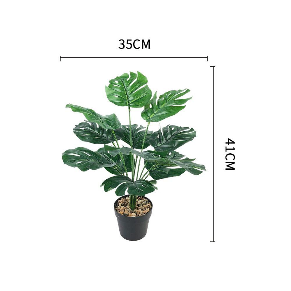 Большие искусственные тропические пальмовые ветви Искусственные растения Украшение для рабочего стола в офисе
