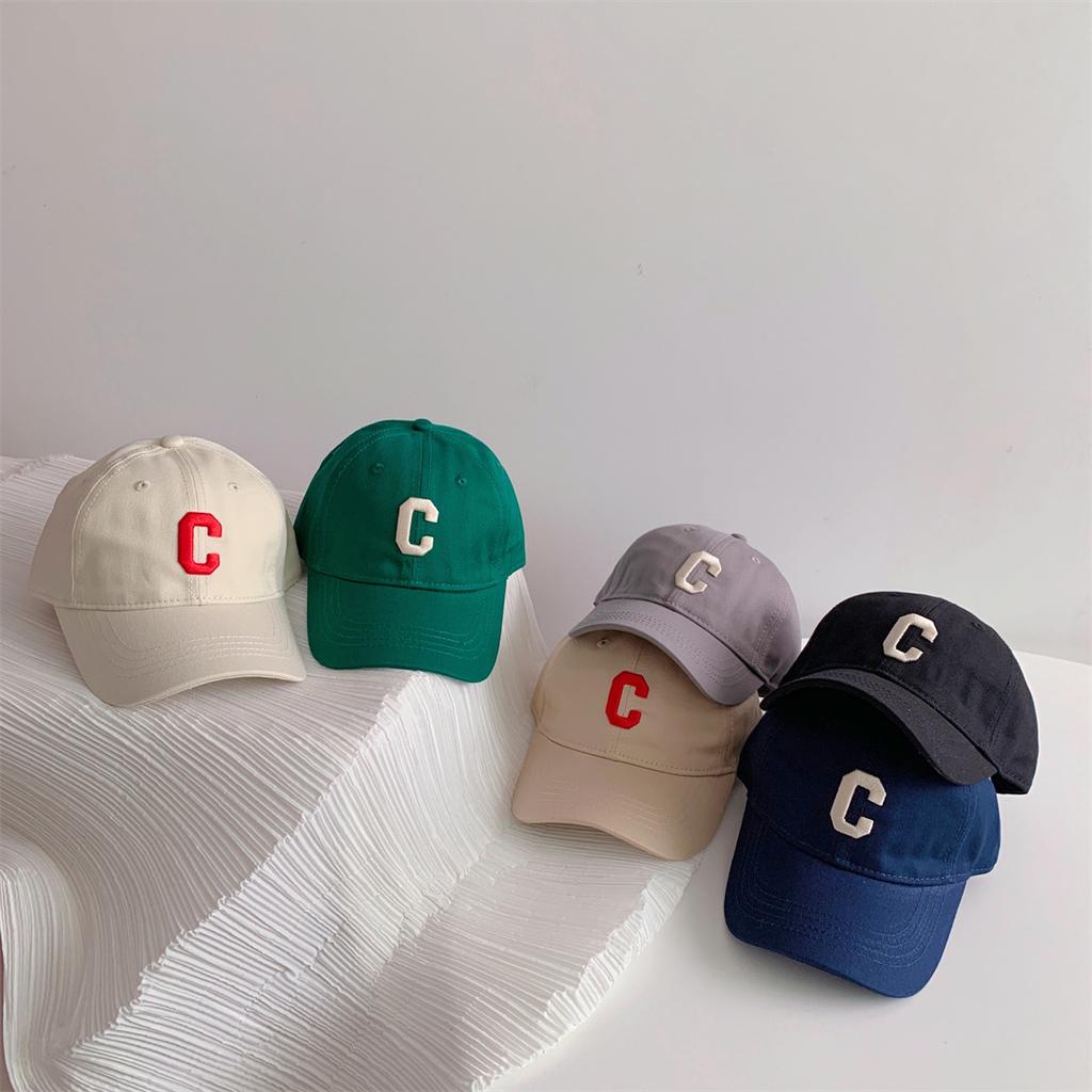 Autumn Kids Cap Children's Korean Letter Embroidery Boys and Girls Baseball Caps Travel Sunshade Peaked Caps