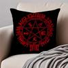 anime dark Anime HHellsing UUltimate Cushion Cover Pillowcase Antidustmite Invisible Zipper Short Plush Sofa Cushion