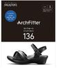 Akaishi Official Arch Fitter 136 Comfort Back Belt Healthy Sandals Comfort [AKAISHI] (Black, 22.0-22.5cm) Women's