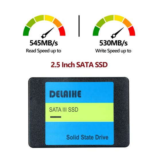 1/2/4 ТБ SATA 3 2,5-дюймовый SSD Скорость до 545 МБ/с Чтение 530 МБ/с Запись ПК Настольный компьютер Ноутбук Внутренний твердотельный накопитель Компьютерные аксессуары