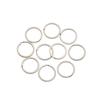 10Pcs/Pack New Pocket Clasps Chain Loop Stainless Steel Split Key Ring Keychain