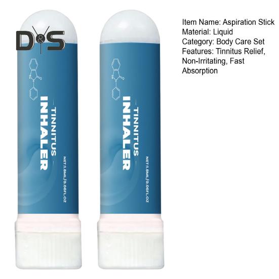 1/2 шт. 1,8 мл назальная аспирационная палочка для снятия звона в ушах, дискомфорта, не раздражает, быстро впитывается, портативный мужской и женский ингалятор для лечения звона в ушах