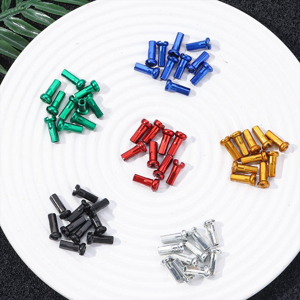 Bike Bike 14mm Wheel Spoke Nipples Cycling Spokes Nipples Multicolor Bicycle Wheel Accessories